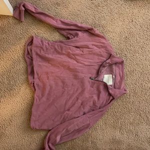 AE Pink Quarter Zip WMNS